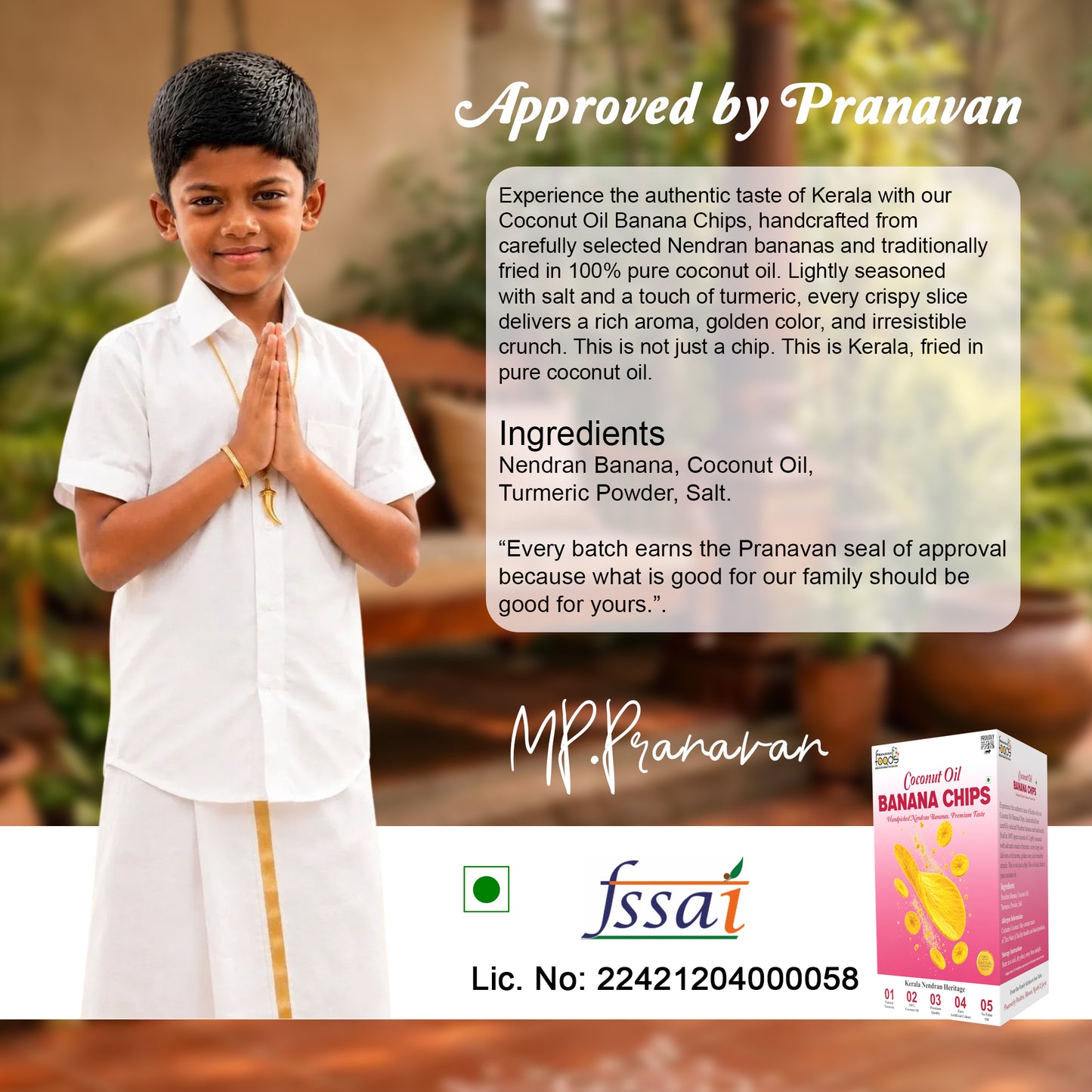 A promotional product graphic for MP.Pranavan